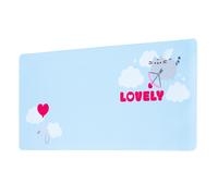 Erik Alfombrilla gaming Purrfect Love Pusheen XXL Impermeable Antideslizante 80x35 cm