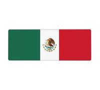 Alfombrilla de ratón y teclado impreso con la bandera de México (12 x 31.5 pulgadas), alfombrilla de mouse para juegos de oficina, cómoda y duradera