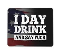 Alfombrilla De Ratón Yo Bebo Y Digo Joder Alfombrilla De Ratón Rectangular Personalizada Duraderos Antideslizante Mouse Pad, para Oficina, Ordenador, Hogar, 25x30cm