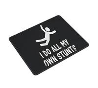 Alfombrilla De Raton Yo Hago Todas Mis Propias Acrobacias Negras Mousepad Impermeable Alfombrillas Superficie Antipolvere Alfombrilla Ratón para Pc Oficina Computadora XL