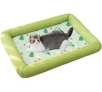 Alfombrilla De Refrigeración For Perros, Alfombrilla De Refrigeración For Mascotas, Almohadilla De Gel No Tóxico For Perros Y Gatos, Alfombrilla Fresca For Mascotas, Almohadilla Fresca(Color:Grün b,Si