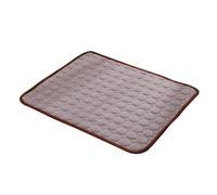 Alfombrilla de refrigeración para cachorros de verano, transpirable | Gran parte inferior antideslizante de tela de seda de hielo, impermeable, autoenfriante, para suelo interior, sofá, cajón