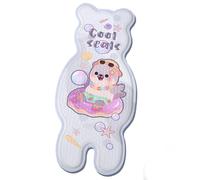 Alfombrilla de refrigeración para cochecitos de bebé, tela antideslizante, diseño encantador de dibujos animados, ligero, esencial para viajes, transpirable, para cochecitos de bebé