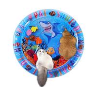 Alfombrilla de refrigeración para mascotas, almohadilla de agua para gatos, PVC, conveniente para llevar atmósferas marinas divertidas, distribución uniforme de la presión, para perros y gatos, 100 x