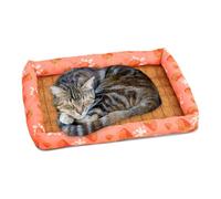 Alfombrilla de refrigeración para mascotas, cama de ratán para gatos, alfombrilla impermeable para gatos, camas y muebles, alfombrilla de ratán, para sofá de suelo o sombra al aire libre
