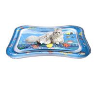 Alfombrilla de refrigeración para mascotas, gato, almohadilla sensorial, refrigeración interactiva con patrón de tiburón para la siesta, área de césped, descanso en el patio, ayuda para dormir de