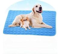 Alfombrilla de refrigeración para mascotas para perros y gatos, almohadilla de hielo de gel reutilizable para climas cálidos, solución cómoda portátil para uso en interiores y exteriores
