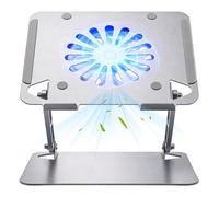 Alfombrilla de refrigeración para ordenador portátil con control táctil continuo, para refrigeración rápida, portátil de 13 a 16 pulgadas, giratorio 360°, capacidad de carga de 10 kg y 18 dB de