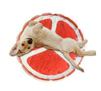 Alfombrilla de refrigeración para perros, almohadilla sensorial de agua para gatitos, patrón de frutas, cojín de refrigeración de agua helada para perros y