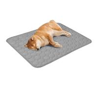 Alfombrilla de refrigeración para perros, gatos, sin necesidad de refrigerar ni congelar, ideal para perros y gatos en el verano caluroso (gris, XXL (150 x 100 cm)