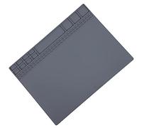 Alfombrilla de reparación, T Almohadilla de reparación de silicona magnética resistente al calor Resistente al calor para reparación para estación de soldadura para alfombrilla de(gris)