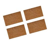 Alfombrilla de reptiles altamente absorbente con fibra de coco natural para terrarios, accesorios de alfombra hidratada, 4 piezas de ropa de cama de tortugas