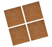 Alfombrilla de reptiles altamente absorbente con fibra de coco natural para terrarios, accesorios de alfombra hidratada, 4 piezas de ropa de cama de tortugas
