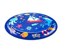 Alfombrilla de Roció para Perros - Alfombrilla de Juego Acuático para Mascotas - Tapete De Aspersión Antideslizante para Niños Pequeños, Perros Y para Exterior, Interior Y
