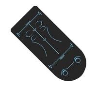 Alfombrilla de rodillo para abdominales, almohadilla antideslizante para | Tapete de entrenamiento, protector de suelo plegable, tapete de entrenamiento para gimnasio, hogar, pilates y yoga