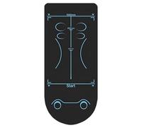 Alfombrilla de rodillo para abdominales, almohadilla de ejercicio compacta, base de rueda abdominal de apoyo, cojín protector de suelo de fitness de 59 x 24 pulgadas, versátil gimnasio, yoga
