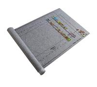 Alfombrilla de rompecabezas con rodillo de almacenamiento para 15 piezas, práctica base para adultos, accesorios de viaje (gris, talla única)