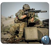 Alfombrilla de rótulo para Juego de Costura de precisión, War Desert y patrón de Pistolas Rectángulo Personalizado Alfombrilla de ratón Antideslizante Alfombrilla para ratón de Juego