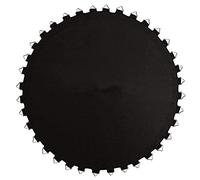 Alfombrilla de salto de repuesto de 14 pies, resistente, anillos en V y 84 hebillas, compatible con 6 pies a 16 pies, tapete de rebote seguro, tela negra