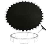 Alfombrilla de salto de repuesto para trampolín, 183-488 cm, trampolines para exteriores, incluye herramienta de resorte y hebillas de 10 pies y 60 pulgadas, resistente a la intemperie, perfecta para