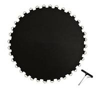 Alfombrilla de salto de repuesto para trampolín, tela resistente a la intemperie, incluye herramienta de resorte y 80 hebillas para camas elásticas de jardín de 183488 cm, duradera y segura