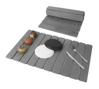 Alfombrilla de secado de platos, alfombra de piedra de tierra de diatomeas de secado rápido para cocina 60 x 40 cm,