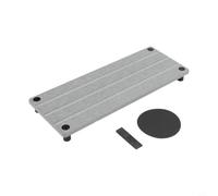 Alfombrilla de secado de platos de piedra para encimera, estante de diatomita de secado rápido, bandeja de baño antideslizante, 28 x 11 cm (blanco)