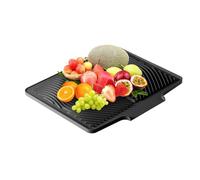 Alfombrilla de secado de silicona | Almohadilla de silicona antideslizante de 40 x 33 cm, almohadilla de secado con agujeros de drenaje integrados, para encimera de cocina, refrigerador, cajón