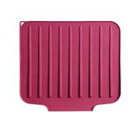 Alfombrilla de secado de silicona flexible que se pliega inmune al calor, protector de encimera de cocina, ahorro de espacio, respuesta, ahorro de espacio, estante para platos