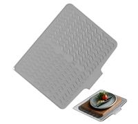 Alfombrilla de secado para platos, alfombrilla para tabla de drenaje, alfombrilla de cocina mate, almohadilla de silicona antideslizante de 40 x 33 cm, resistente a derrames, para fregaderos cercanos