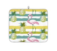 Alfombrilla de Secado para s Flamingo Pine Stripe de 16x18 Pulgadas, Absorb