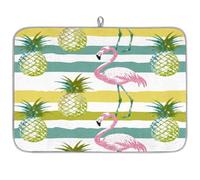 Alfombrilla de Secado para s Flamingo Pine Stripe de 18x24 Pulgadas, Absorb