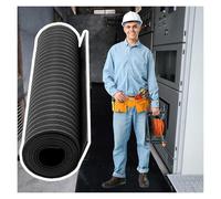 Alfombrilla de seguridad eléctrica para protección de alto voltaje, goma aislante para uso doméstico y comercial