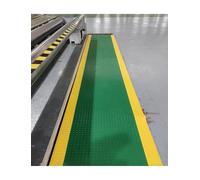 Alfombrilla de seguridad para almacén, fábrica, taller, pasillo de goma antideslizante y resistente
