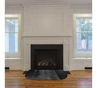 Alfombrilla de seguridad para chimenea con función de aislamiento térmico hecha de material de fibra de vidrio de sílice ignífugo (50 x 100 cm)