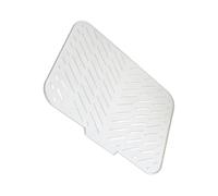 Alfombrilla de silicona absorbente de agua para uso en encimera de | Función de drenaje con diseño inclinado y canales en ángulo para dirigir el agua al fregadero, proteger la mesa del calor
