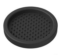 Alfombrilla de silicona antideslizante para café, 7,2 cm, color negro | silicona, resistente al calor, libre, se adapta a portafiltros de 58 mm, apto para lavavajillas