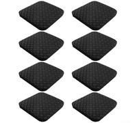 Alfombrilla de silicona antideslizante que absorbe los golpes, almohadilla de protección para el suelo, alfombrilla de reducción de sonido (8 piezas)