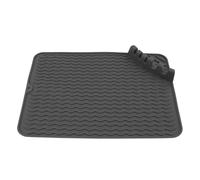 Alfombrilla de silicona antideslizante y resistente al calor para secar platos, ideal para encimeras de cocina, fregaderos, refrigeradores y encimeras.