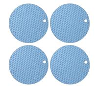 Alfombrilla De Silicona Antiescaldado for El Hogar, Estante for Ollas, Protección for Encimera Cocina, Circular Antideslizante Resistente Al Calor, 4 Uds para Cocina(Color 1)