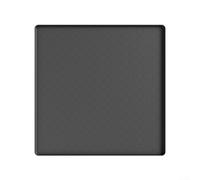 Alfombrilla de silicona elevada para frigorífico de 50 x 50 cm, antideslizante, para frigoríficos y lavadoras, protege los suelos del agua (negro A)