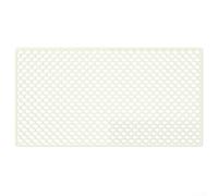 Alfombrilla de silicona extra grande para fregadero, protección contra arañazos, ajuste personalizable, antideslizante, resistente al calor, uso versátil (blanco)