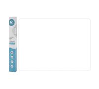 Alfombrilla de silicona grande, antideslizante, resistente al calor, antiadherente, reutilizable, apta para alimentos, apta para lavavajillas (blanco, 2 mm de grosor, 60 x 40 cm)