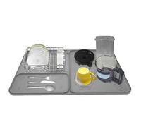 Alfombrilla de silicona para , almohadilla de silicona antideslizante para hacer helados, almohadilla de secado de platos, absorbe los golpes, accesorio para hacer helados para negocios
