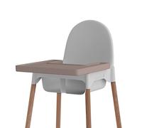 Alfombrilla de silicona para bebé compatible con trona IKEA, accesorio para trona Antilop, inserto de silicona BabySteps impermeable y antideslizante para niños (rosa sephia)