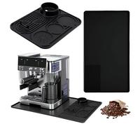 Alfombrilla de silicona para café, Silicona Tapete Cafetera, Base para cafetera, 2-en-1 Barista mat, Protector de encimera Resistente al Calor para cafeteras Ninja Luxe Cafe ES601EU/ES701EU