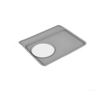 Alfombrilla de silicona para cafetera espresso Breville 870 880, antideslizante, resistente al calor, cubierta gris, 28 x 23,5 cm