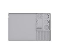 Alfombrilla de silicona para cafetera Ninja Luxe Café & Pro / 601 - Base antideslizante con borde alto - Accesorio resistente al calor para cafeteras y cafeteras - Coffee Mat negro