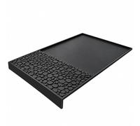 Alfombrilla de Silicona para Cafetera para Philips Baristina BAR500/00 2025-2026, Negra con Borde Elevado y Zona Texturizada para Prensar Café