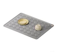 Alfombrilla de silicona para cocina, 58 x 45 cm, resistente al calor hasta | Apto para lavavajillas, como base para olla, base de secado para encimera, vajilla y ollas, color crema